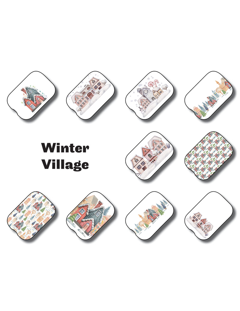 Winter Village Printable Storyscape Insert Pack