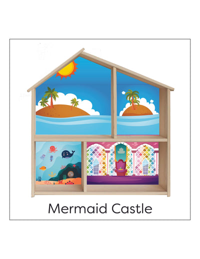 Mermaid Castle Flisat Dollhouse Printable Insert