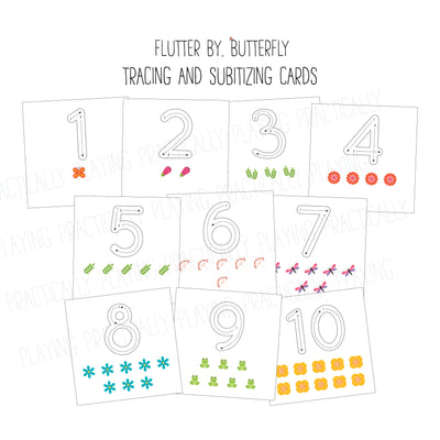 Flutter By, Butterfly Number Pack