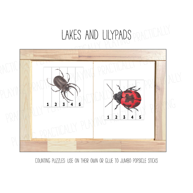 Lakes and Lily Pads Number Card Pack