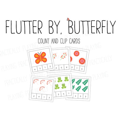 Flutter By, Butterfly Number Pack