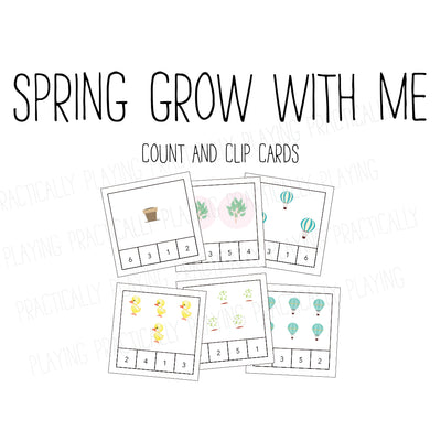 Spring Grow with Me Number Pack