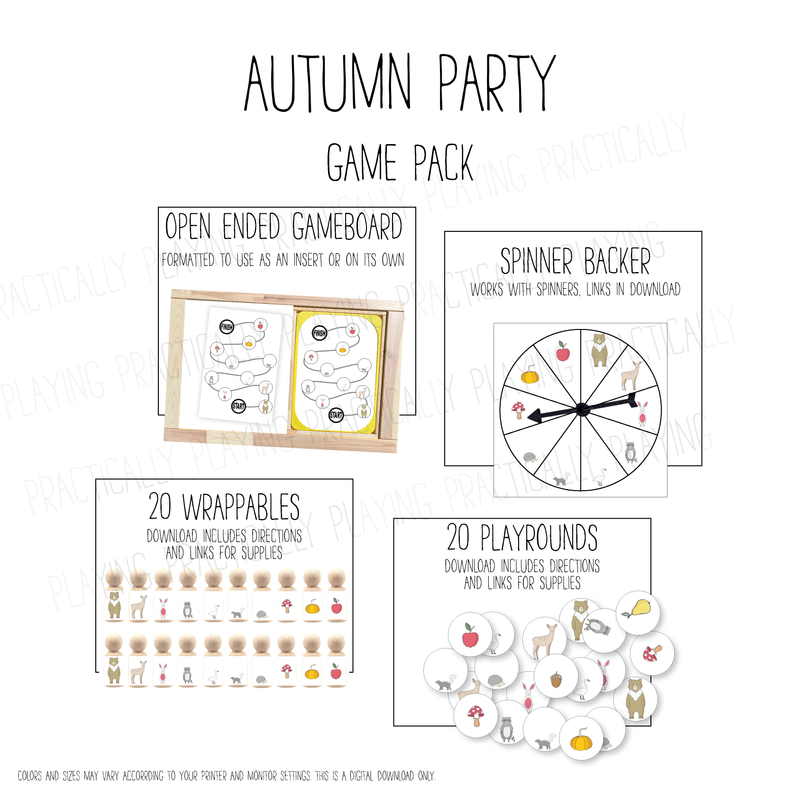 Autumn Party PlayRound Open Ended Game