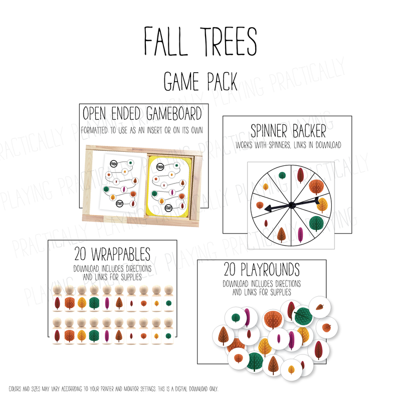 Fall Trees PlayRound Open Ended Game
