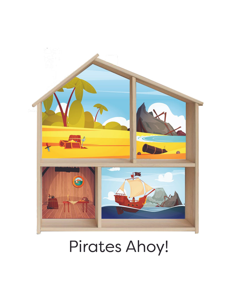 Pirates Ahoy! Dollhouse Printable Insert