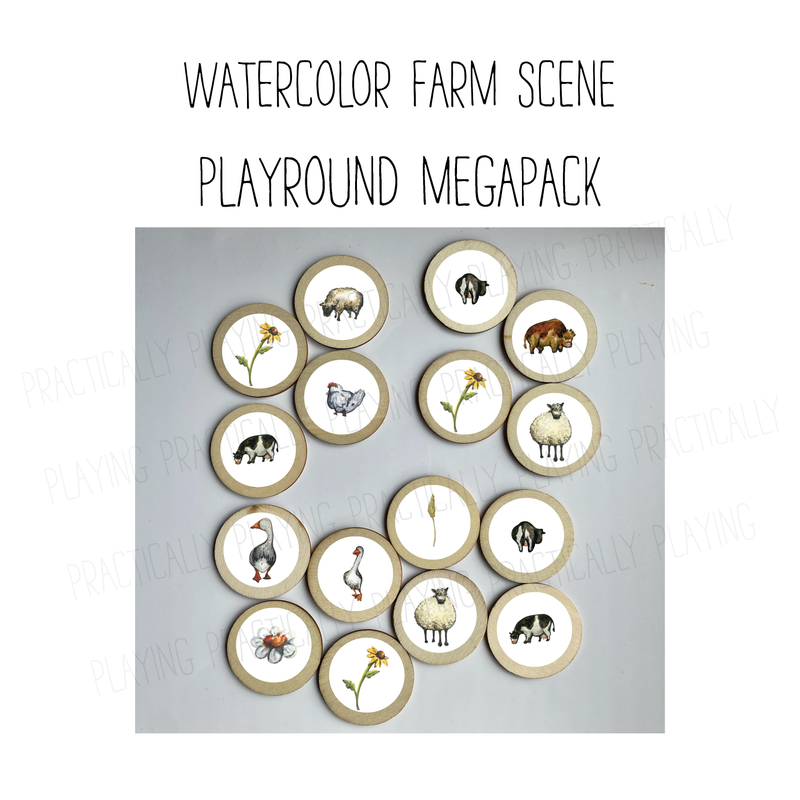 Watercolor Farm PlayRound Mega Pack