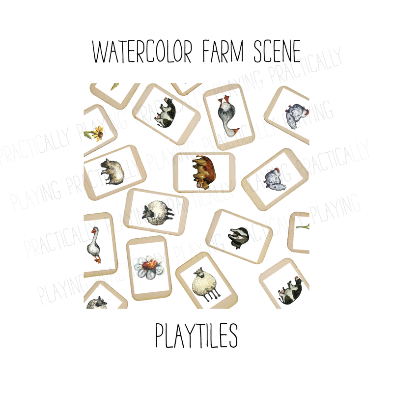 Watercolor Farm PlayTile Mega Pack