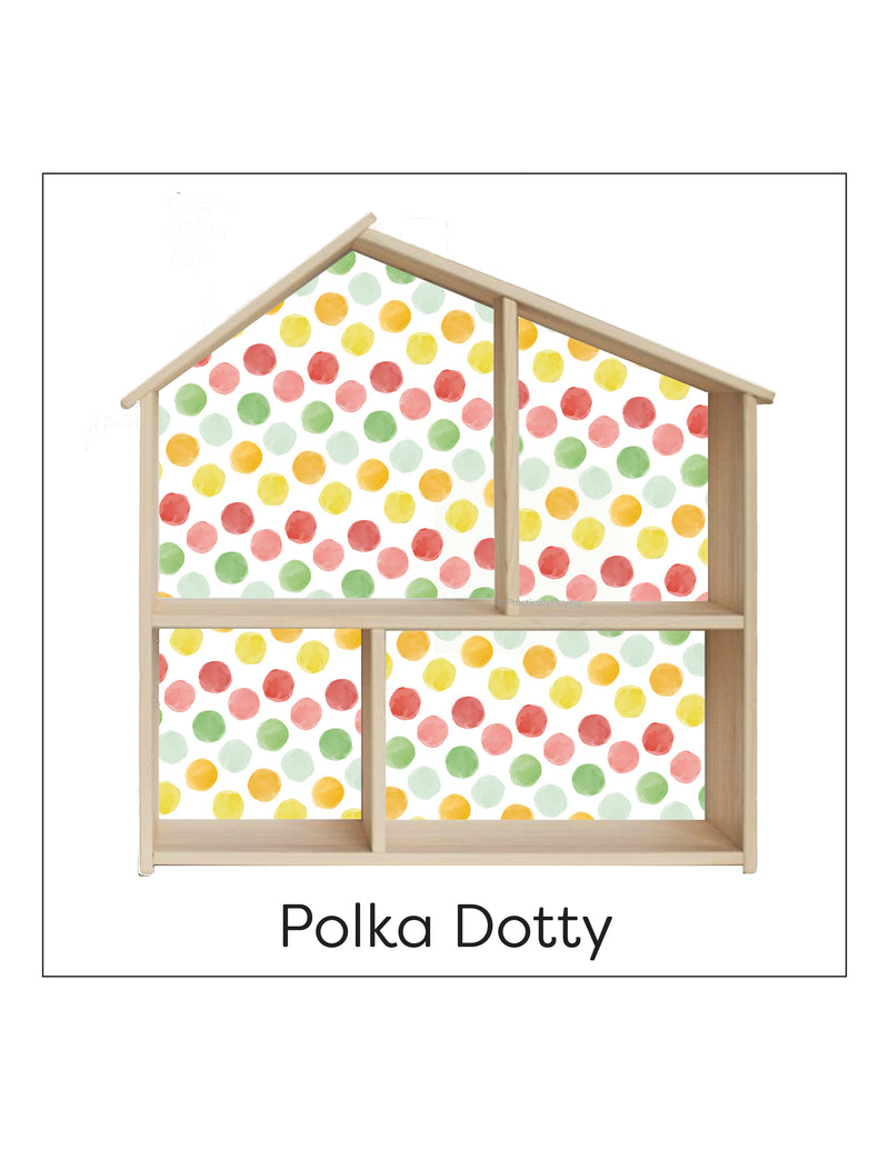 Polka Dotty- Dollhouse Printable Wallpaper