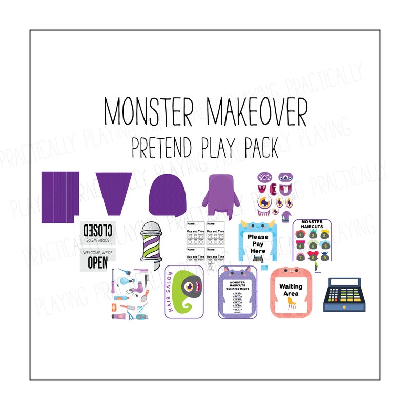 Monster Makeover Dramatic Play Pack