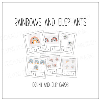 Elephants and Rainbows Card Pack