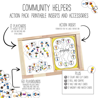 Community Helpers and Village 1 Slot Action Pack