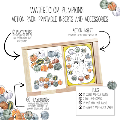 Watercolor Pumpkins 1 Slot Action Pack
