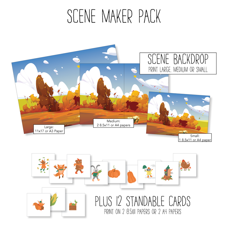 Fall Fairytale Scene Maker Pack with Standables
