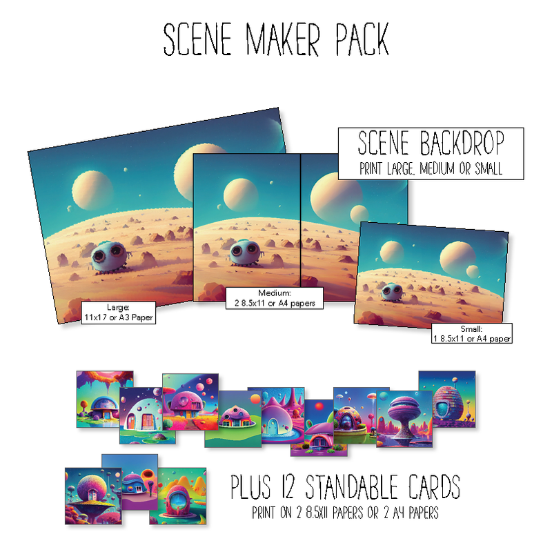 A New Galaxy Scene Maker Pack with Standables