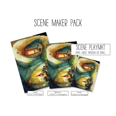 Gnome Home Scene Maker Pack with Standables