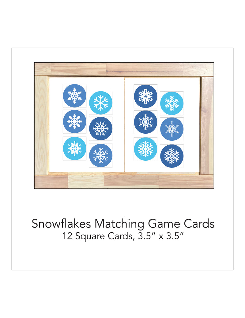 Snowflake Matching Cards