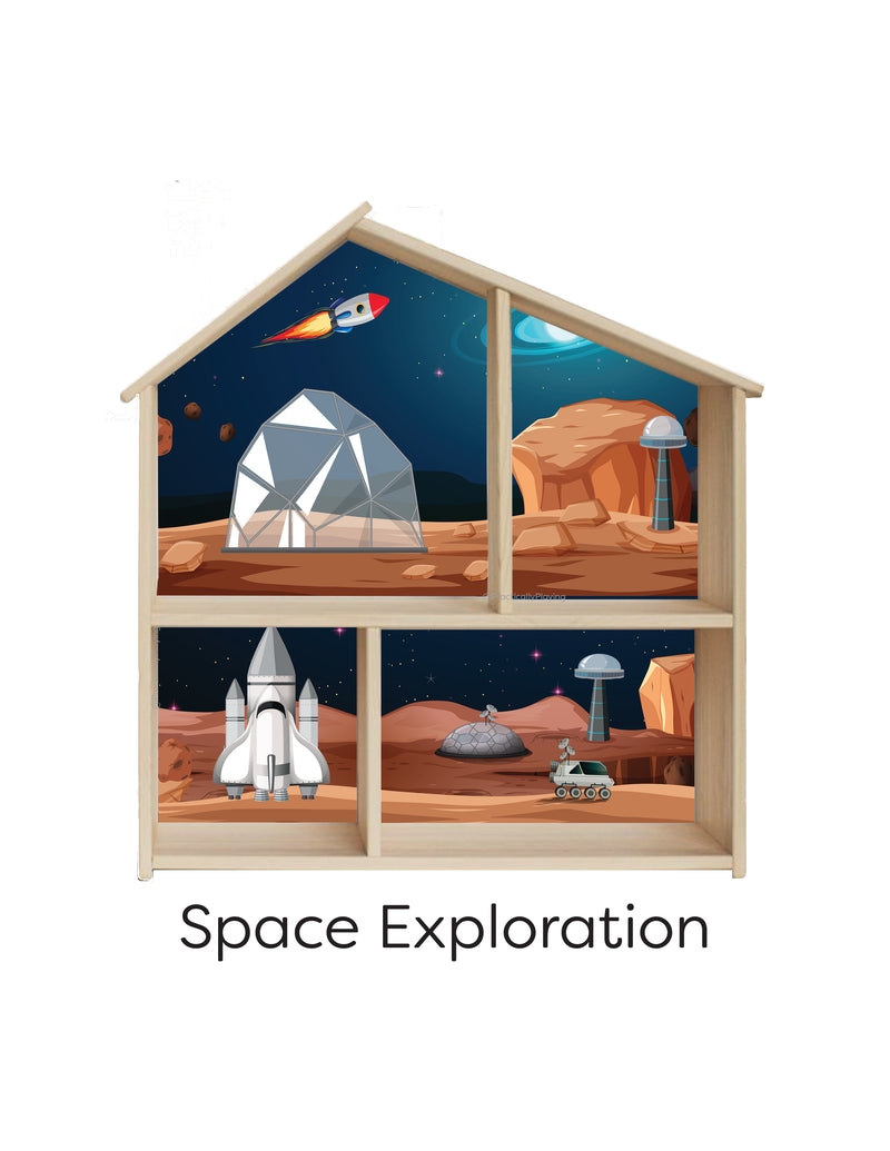 Space Exploration Dollhouse Printable Insert