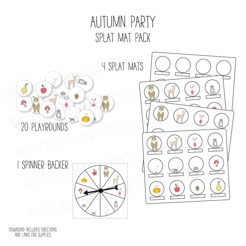 Autumn Party Splat Mat Game Pack (VIP EXCLUSIVE!)