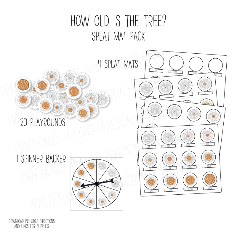 How Old Is this Tree Splat Mat Game Pack (VIP EXCLUSIVE!)