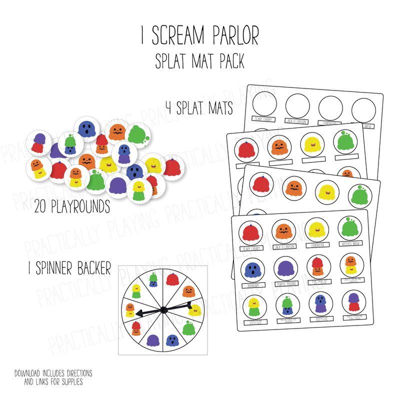 I Scream Parlor Splat Mat Game Pack (VIP EXCLUSIVE!)