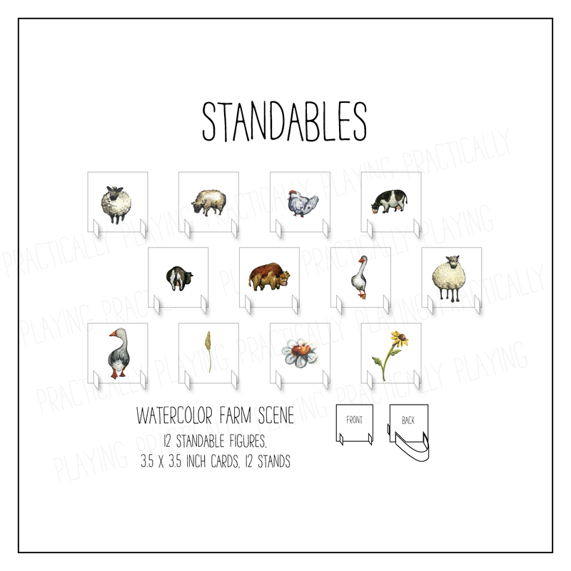 Watercolor Farm Standable Pack