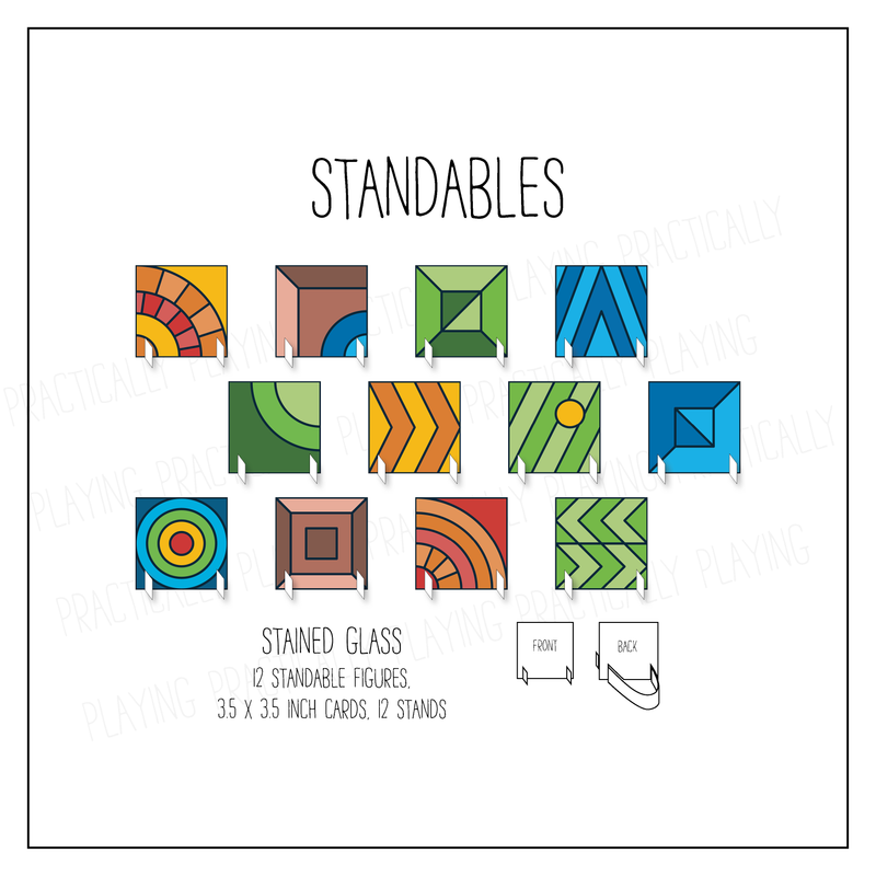 Stained Glass Standable Pack