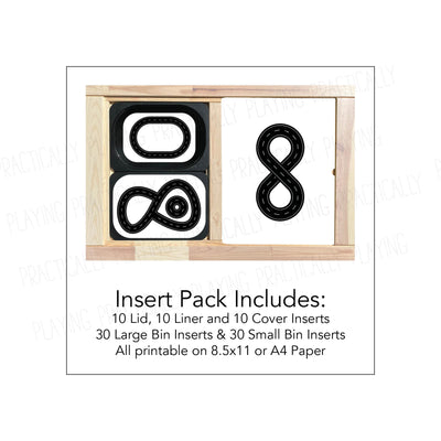 Race Track Printable Inserts