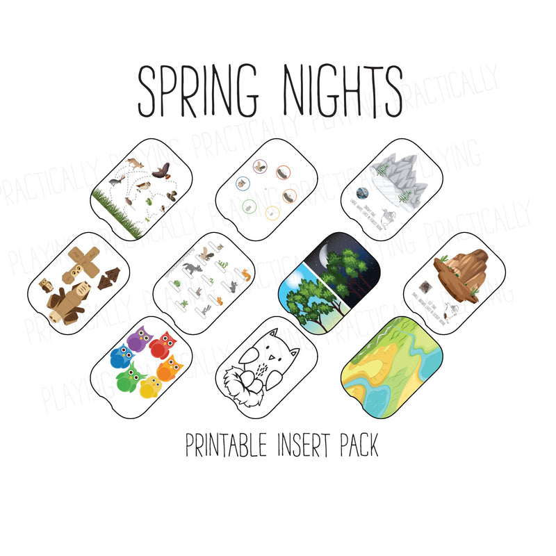 Spring Nights Inserts and PlayBoards