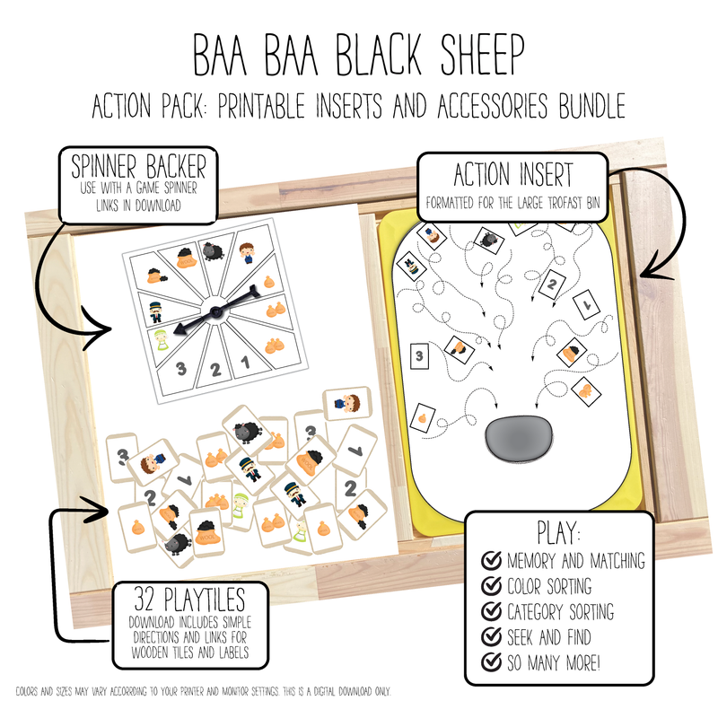 Baa Baa Mouth Action Pack