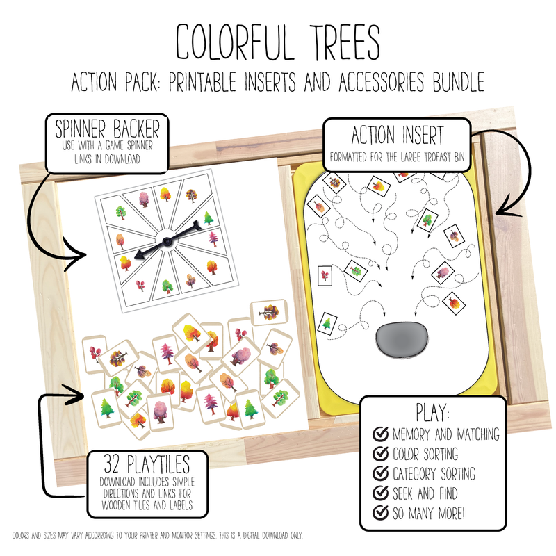 Colorful Trees Mouth Action Pack