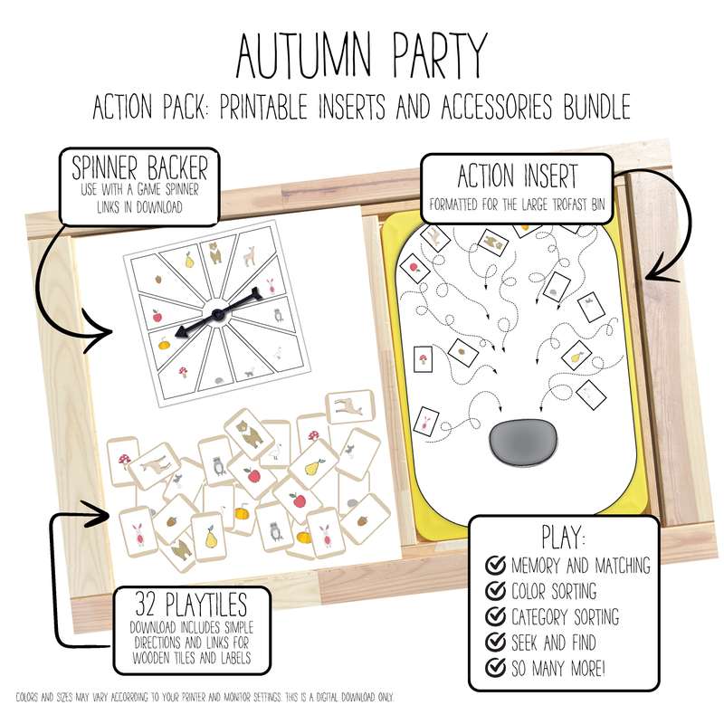 Autumn Party Mouth Action Pack