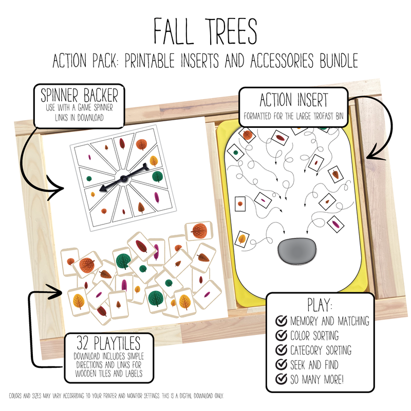 Fall Trees Mouth Action Pack