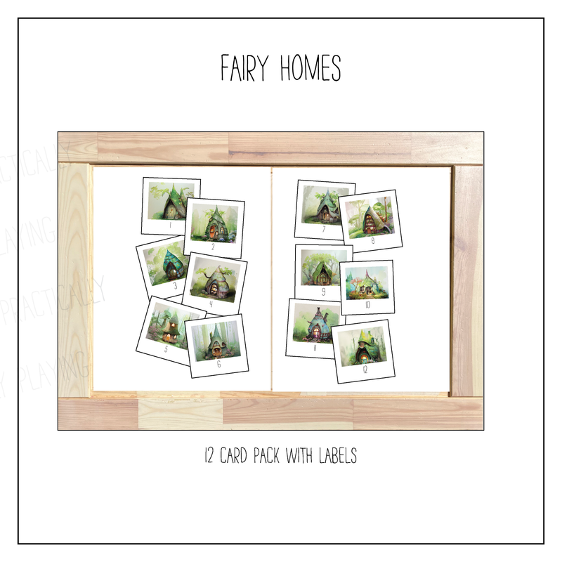 Fairy Homes Three Part Cards