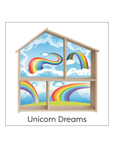 Unicorn Dreams Flisat Dollhouse Printable Insert