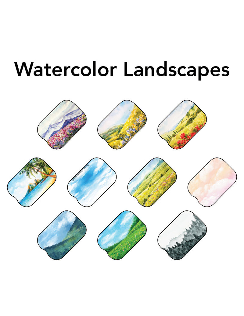 Watercolor Landscape Insert Pack, VIP