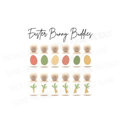 Easter Bunny Buddies Action Pack- Cricut Print and Cut