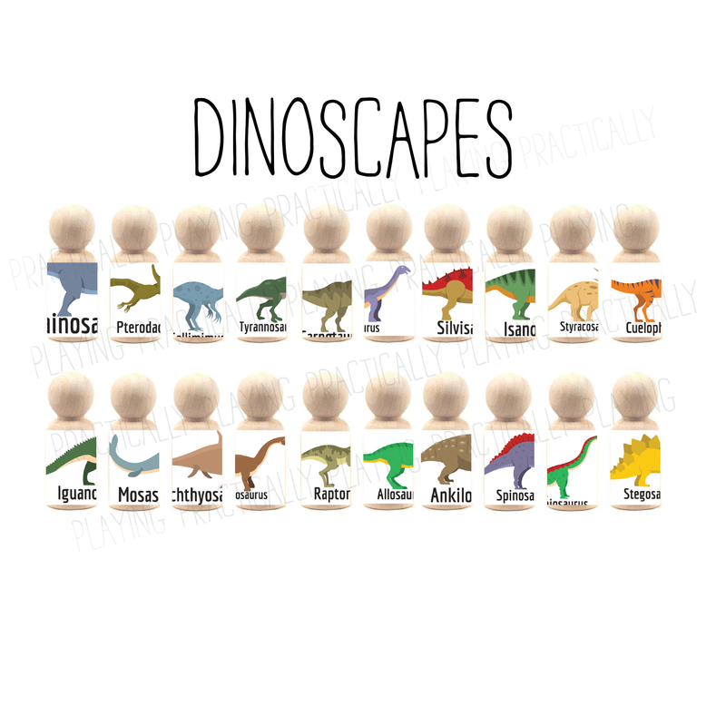 Dinoscapes Wrapable Peg Pack