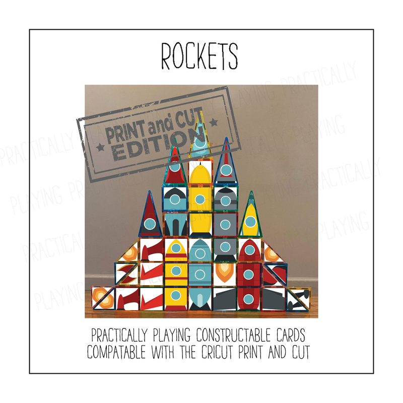 Rocket Constructable- Cricut Print and Cut Compatible