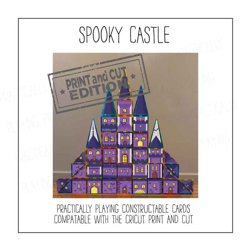 Spooky Castle Constructable- Cricut Print and Cut Compatible