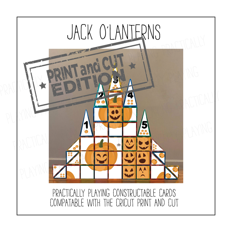 Jack-O-Lantern Constructable- Cricut Print and Cut Compatible