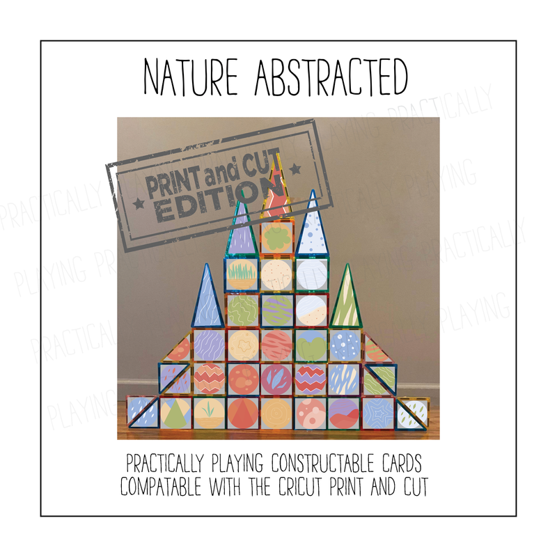 Nature Abstracted Constructable- Cricut Print and Cut Compatible