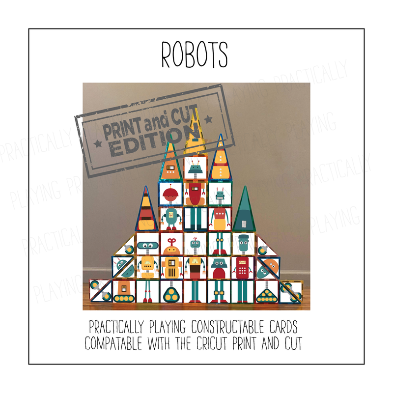 Robot Constructable- Cricut Print and Cut Compatible
