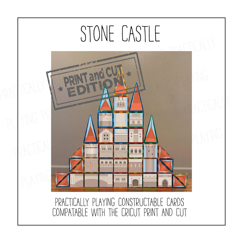 Stone Castle Constructable- Cricut Print and Cut Compatible