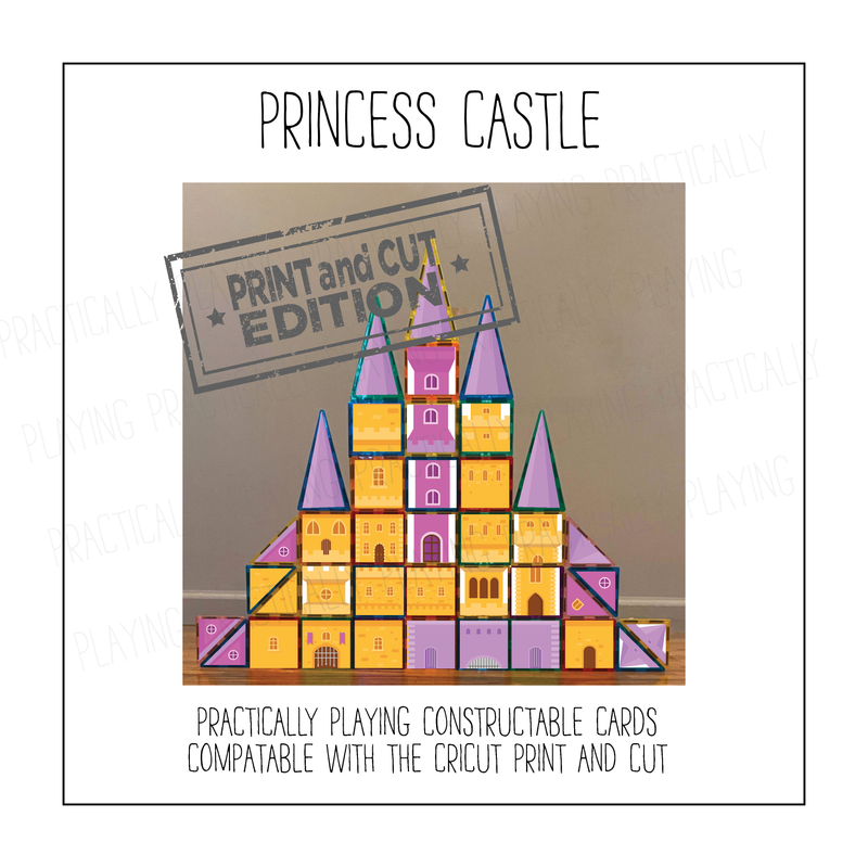 Princess Castle Constructable- Cricut Print and Cut Compatible