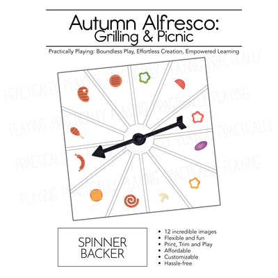 Autumn Alfresco Grilling and Picnic Action Pack: Printable Inserts and Loose Parts Action Pack: Printable Inserts and Loose Parts