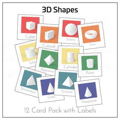 3D Shapes Game Essentials Game Essentials Pack: Printable Insert, Game and Loose Parts Pack