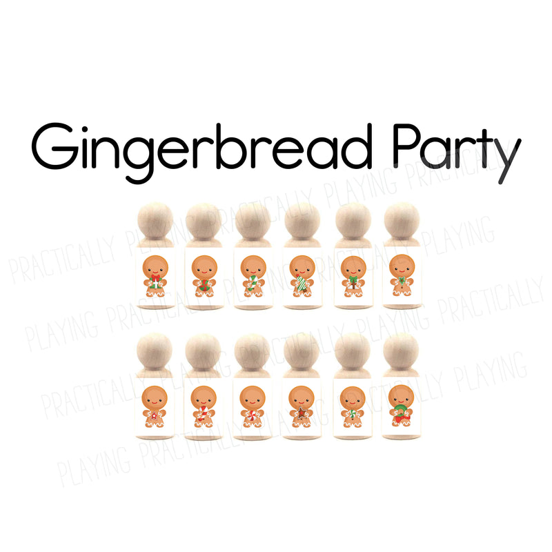 Gingerbread Party Sensory Play Action Pack: Printable Inserts and Loose Parts