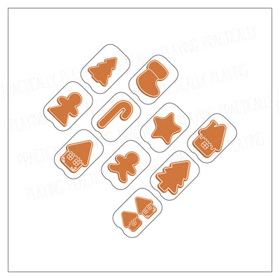 Gingerbread Playmats Versa Pack: 10 Large Printable Inserts or Playmats, 10 Small Printable Inserts or  Inserts, 10 Printable Playmats PLUS 10 Large Printable Cards