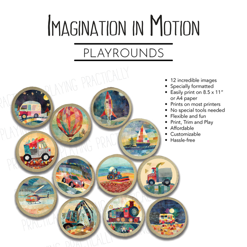 Imagination in Motion Action Pack: Printable Inserts and Loose Parts