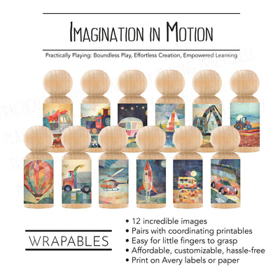 Imagination in Motion Action Pack: Printable Inserts and Loose Parts